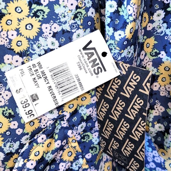 Lg NWT Vans Women's Reversible Rain Parka - Picture 7 of 7